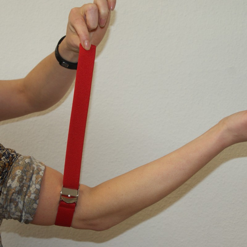 Venenstauer rot mit Metallverschluß