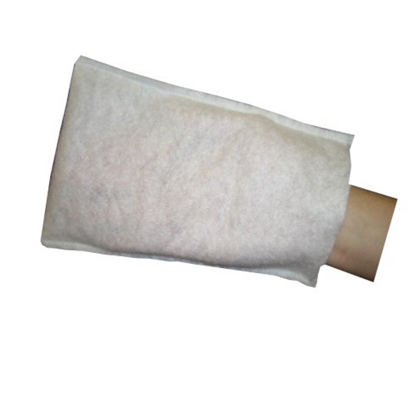 Waschhandschuhe Vlies 15 x 23 cm weiß (50 Stück)
