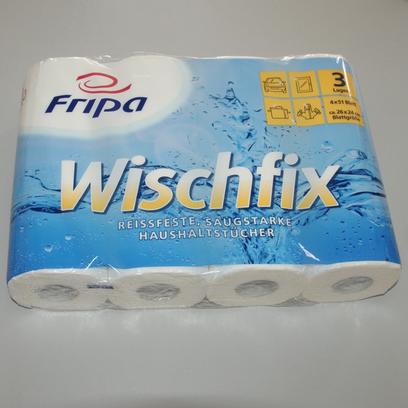 Haushaltsrolle Tissue 3-lagig (4 Rollen)