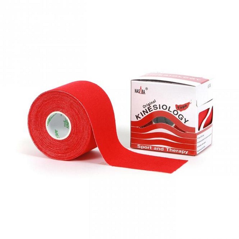 Nasara Kinesiologisches Tape 5 cm x 5 m, rot