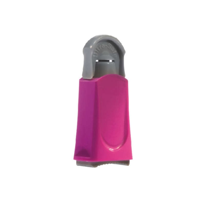 Sicherheitslanzetten Ultrasafe 21 G, 0,80 mm x 2,8 mm, pink (100 Stück)