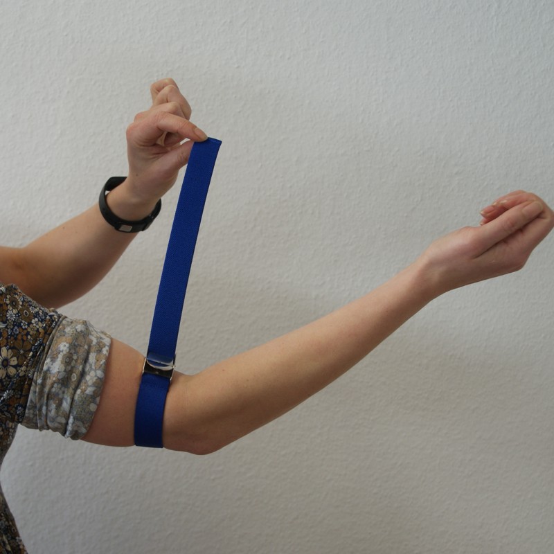 Venenstauer blau mit Metallverschluß